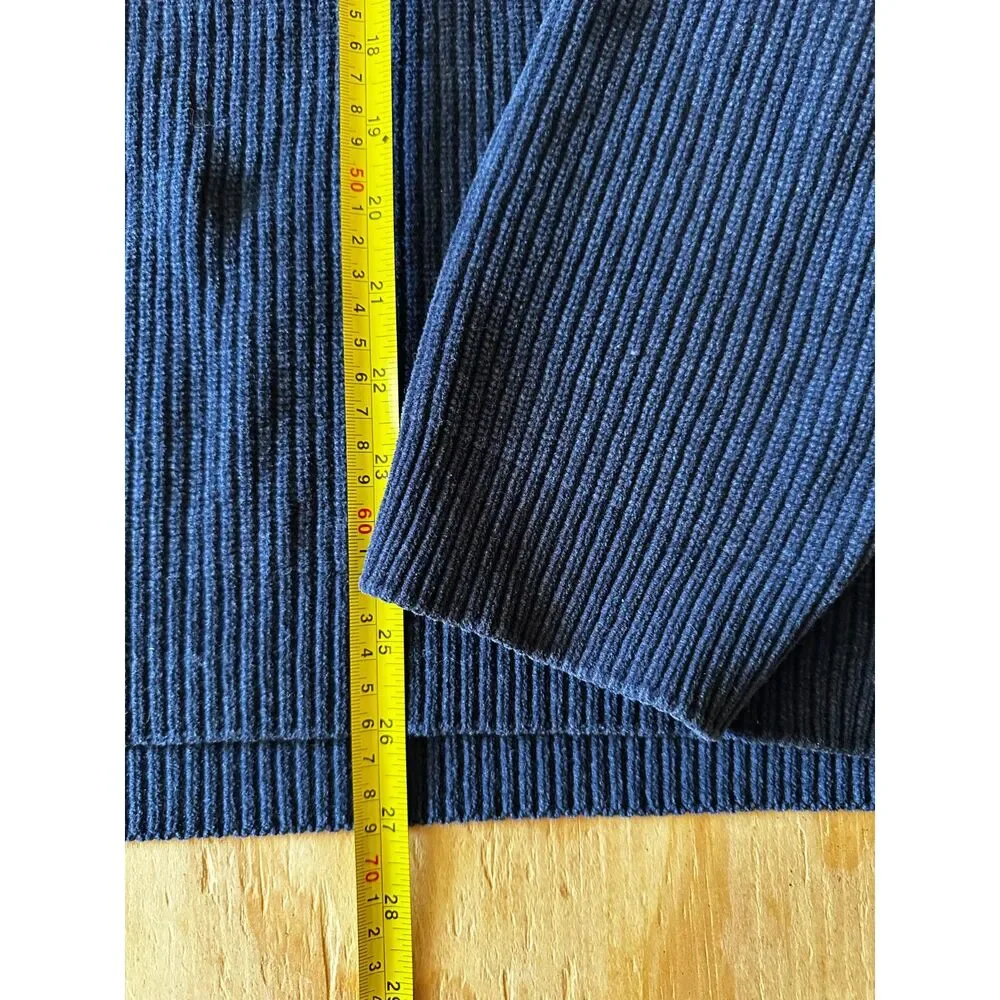 Vintage Tommy Bahama Quarter-Zip Ribbed Knit Sweater